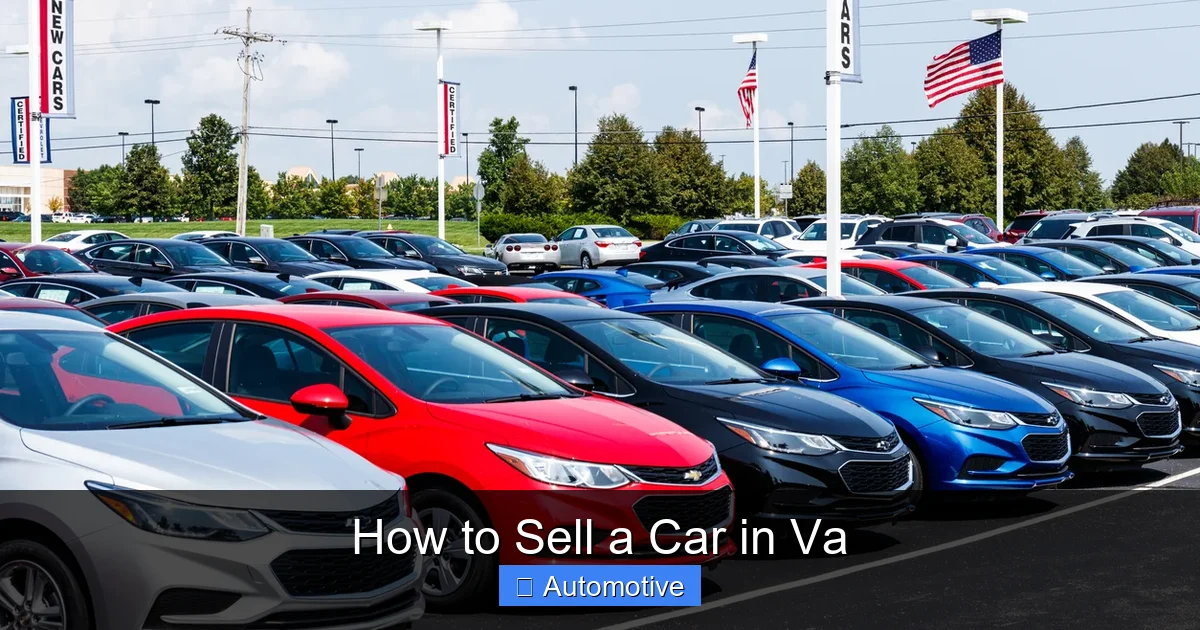 How to Sell a Car in Va