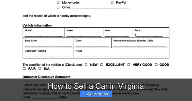 How to Sell a Car in Virginia