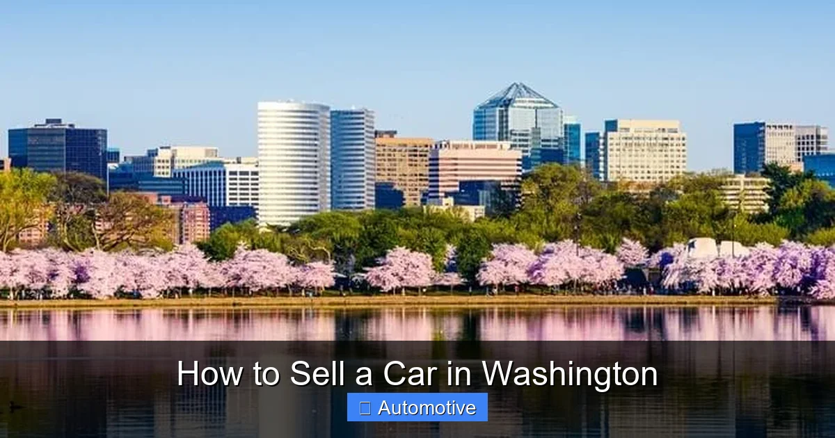 How to Sell a Car in Washington