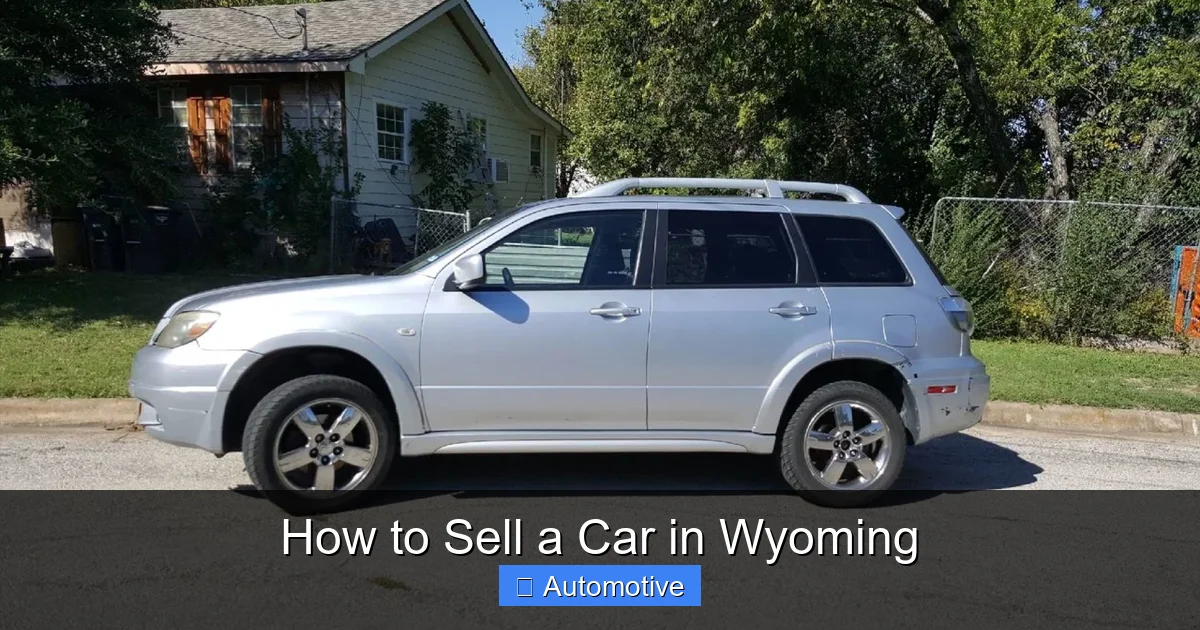 How to Sell a Car in Wyoming