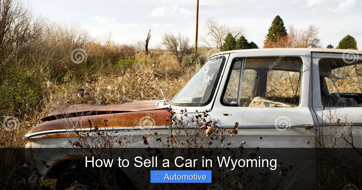 How to Sell a Car in Wyoming