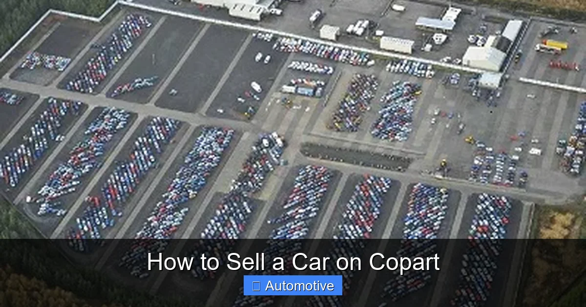 How to Sell a Car on Copart