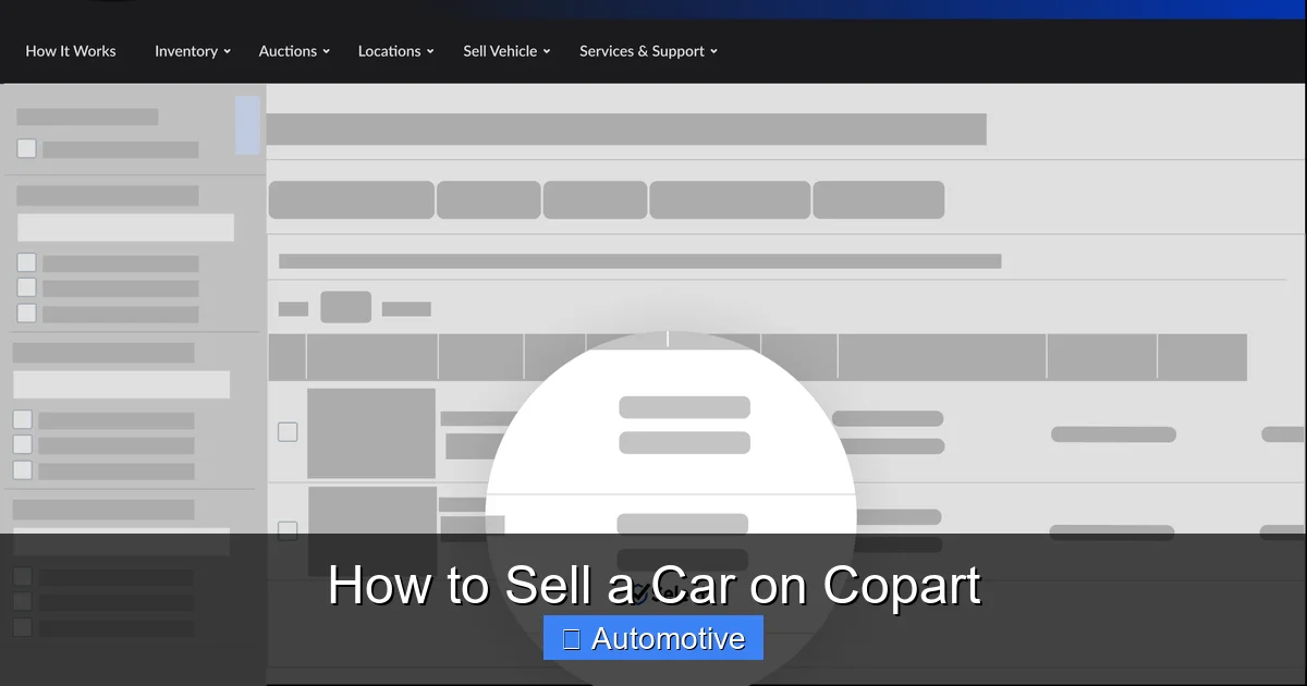How to Sell a Car on Copart