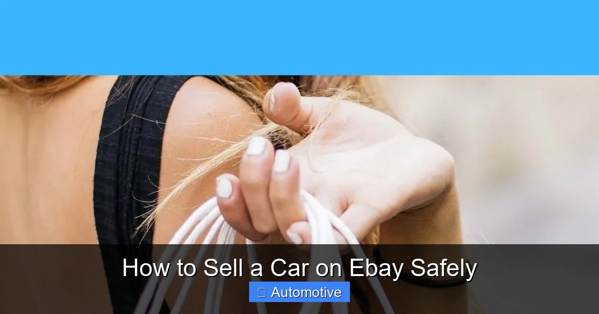 How to Sell a Car on Ebay Safely