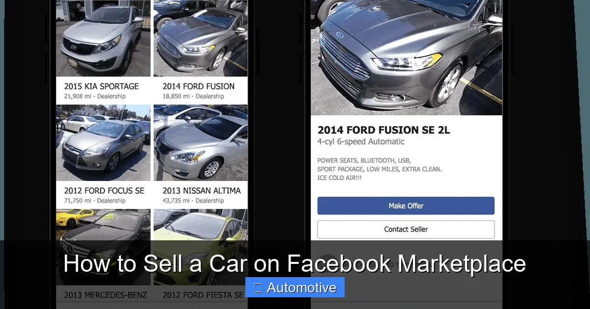 How to Sell a Car on Facebook Marketplace