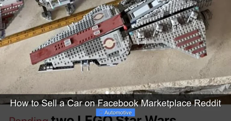 How to Sell a Car on Facebook Marketplace Reddit