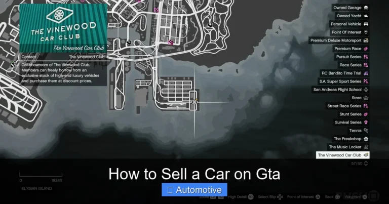 How to Sell a Car on Gta