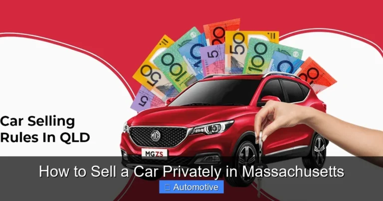 How to Sell a Car Privately in Massachusetts