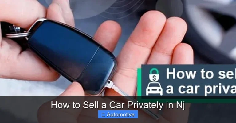 How to Sell a Car Privately in Nj