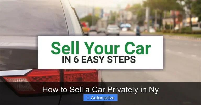 How to Sell a Car Privately in Ny