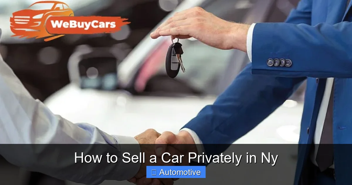 How to Sell a Car Privately in Ny