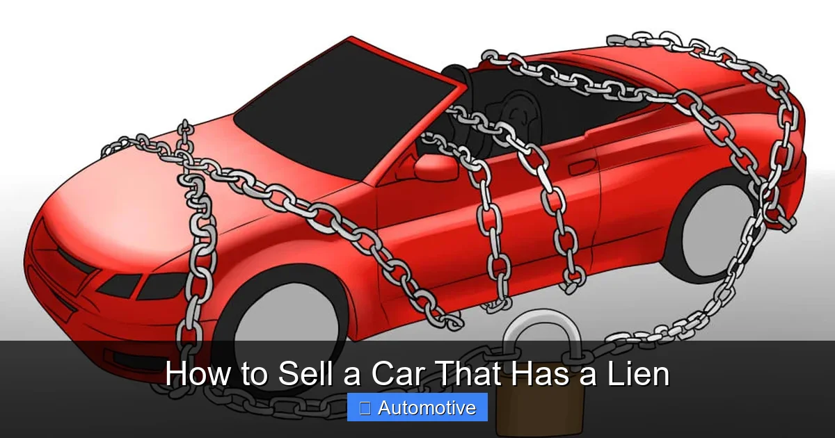 How to Sell a Car That Has a Lien