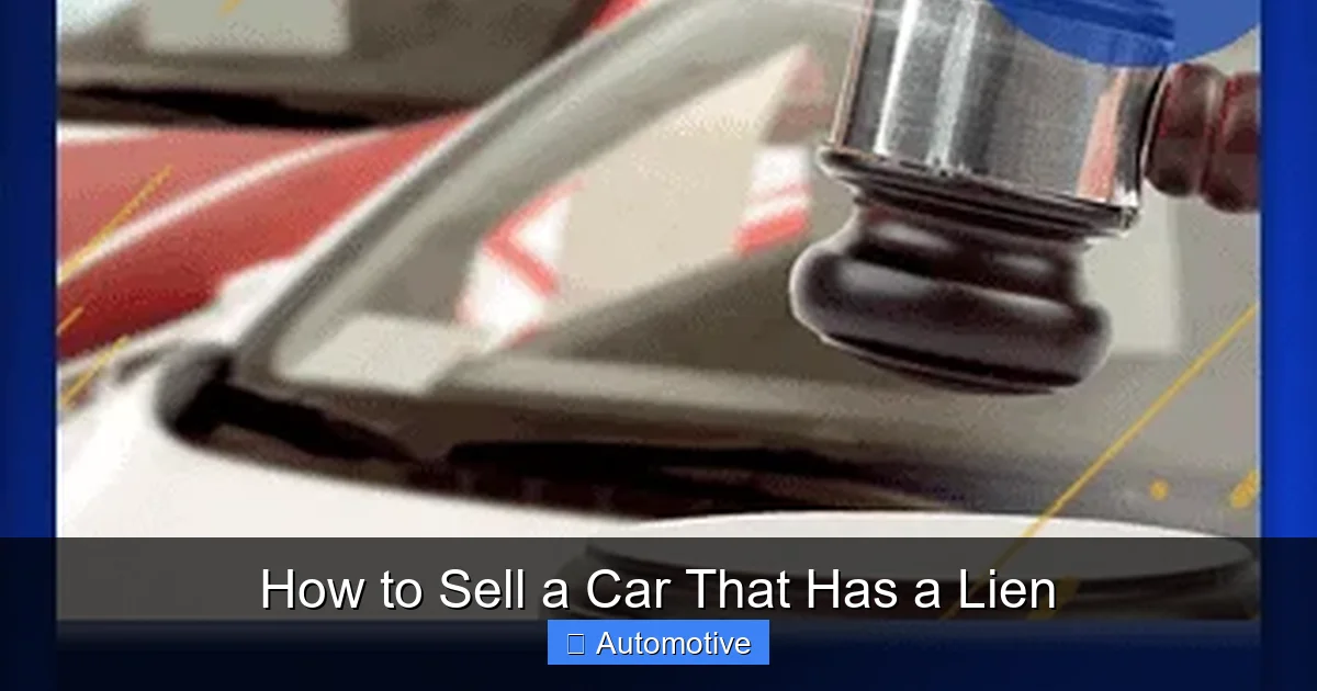 How to Sell a Car That Has a Lien