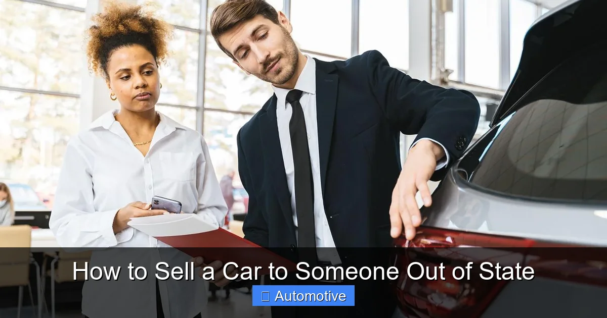 How to Sell a Car to Someone Out of State