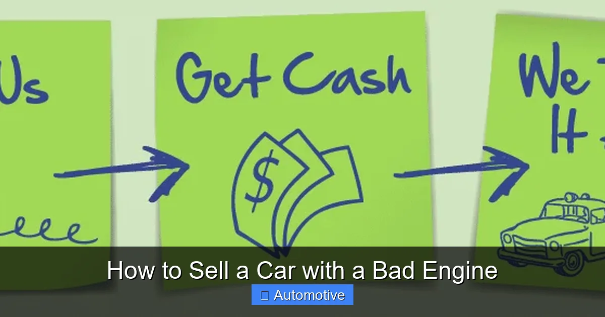 How to Sell a Car with a Bad Engine