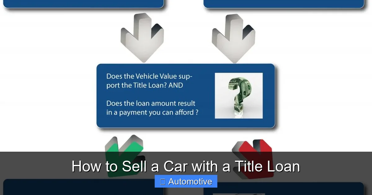 How to Sell a Car with a Title Loan