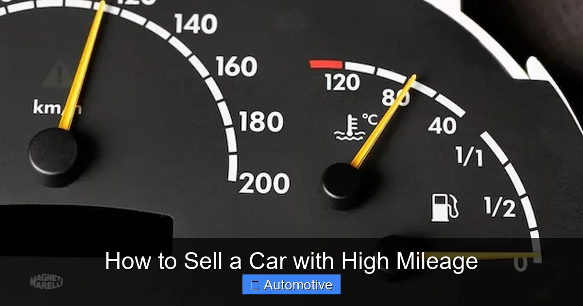 How to Sell a Car with High Mileage