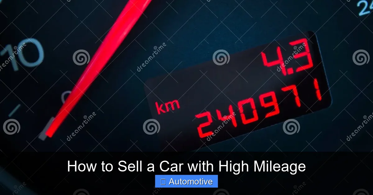 How to Sell a Car with High Mileage
