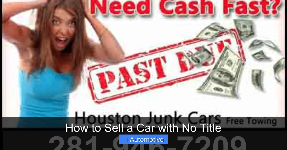 How to Sell a Car with No Title