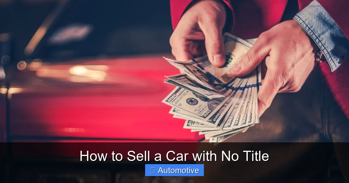 How to Sell a Car with No Title
