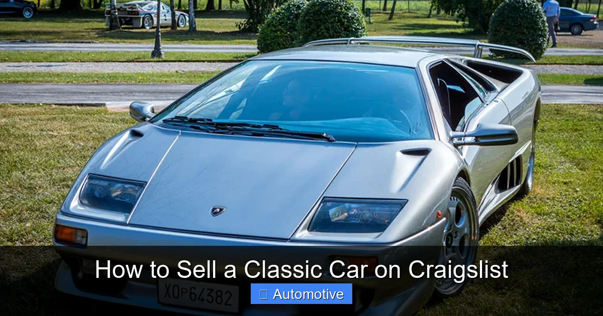 How to Sell a Classic Car on Craigslist