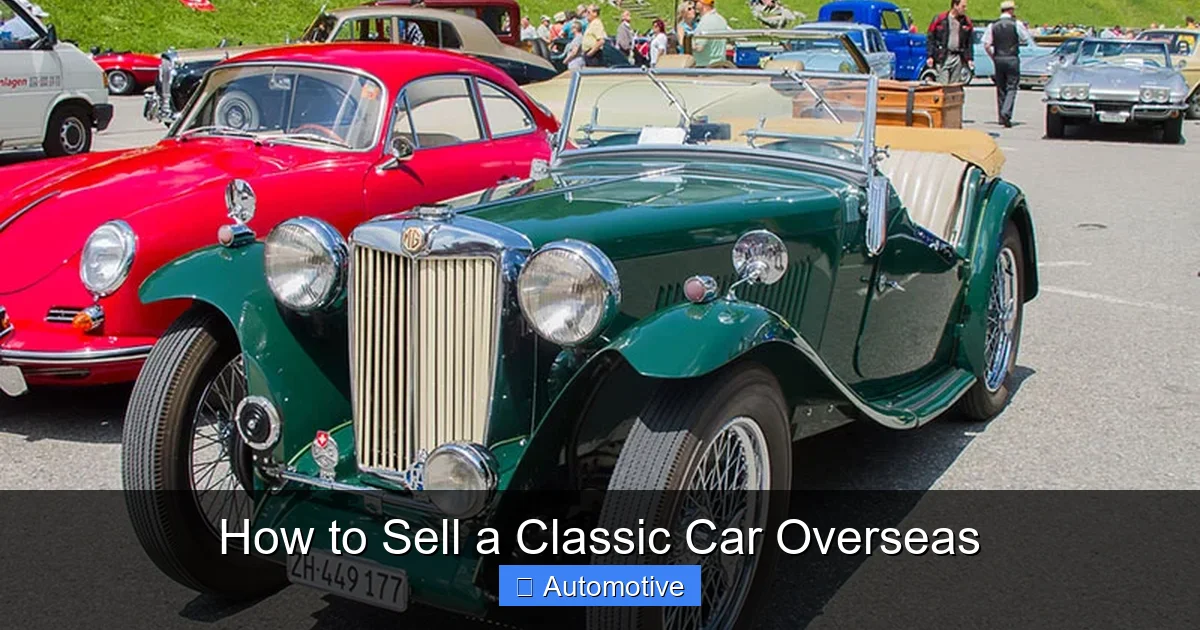 How to Sell a Classic Car Overseas