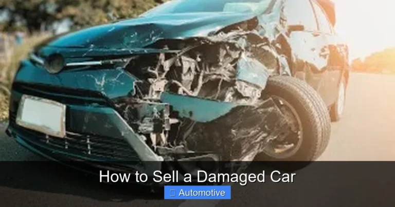 How to Sell a Damaged Car