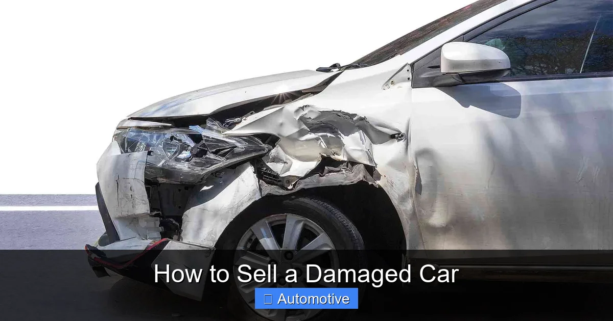 How to Sell a Damaged Car