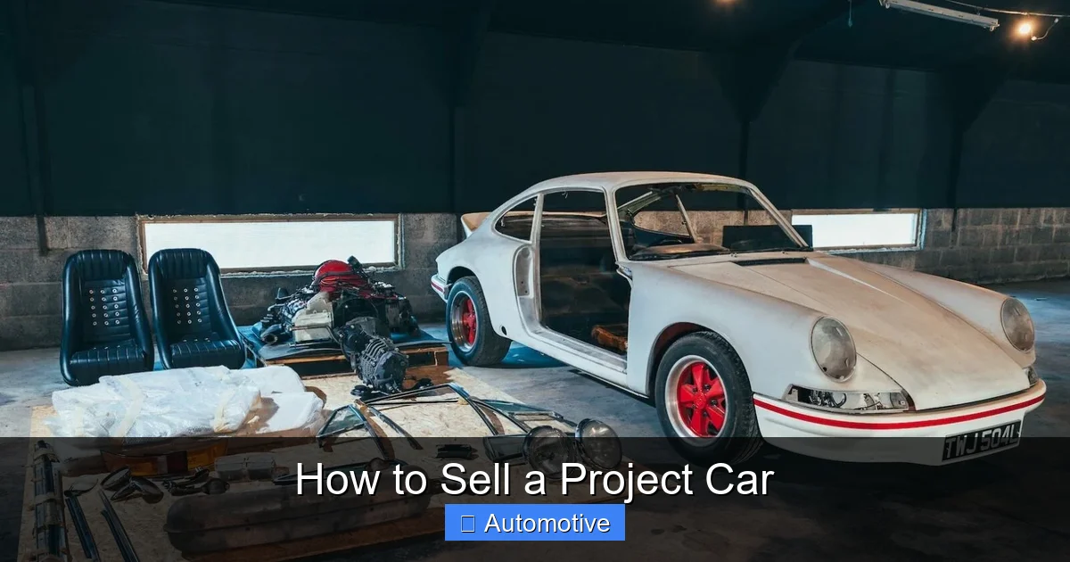 How to Sell a Project Car