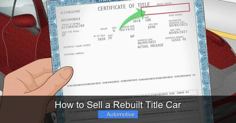 How to Sell a Rebuilt Title Car