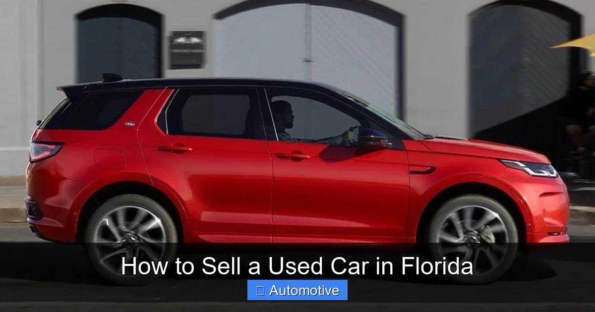 How to Sell a Used Car in Florida
