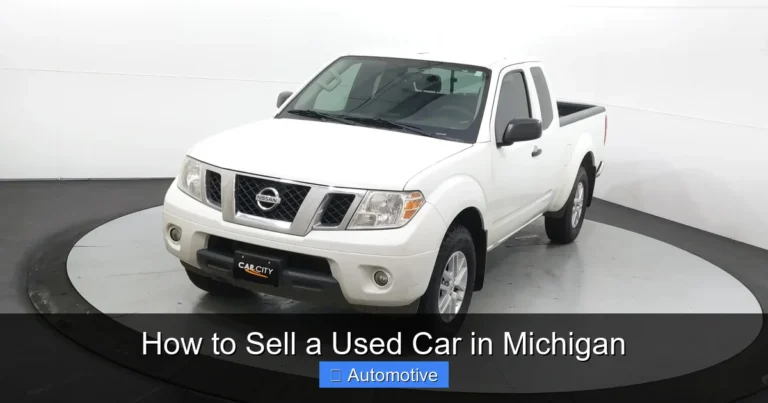 How to Sell a Used Car in Michigan