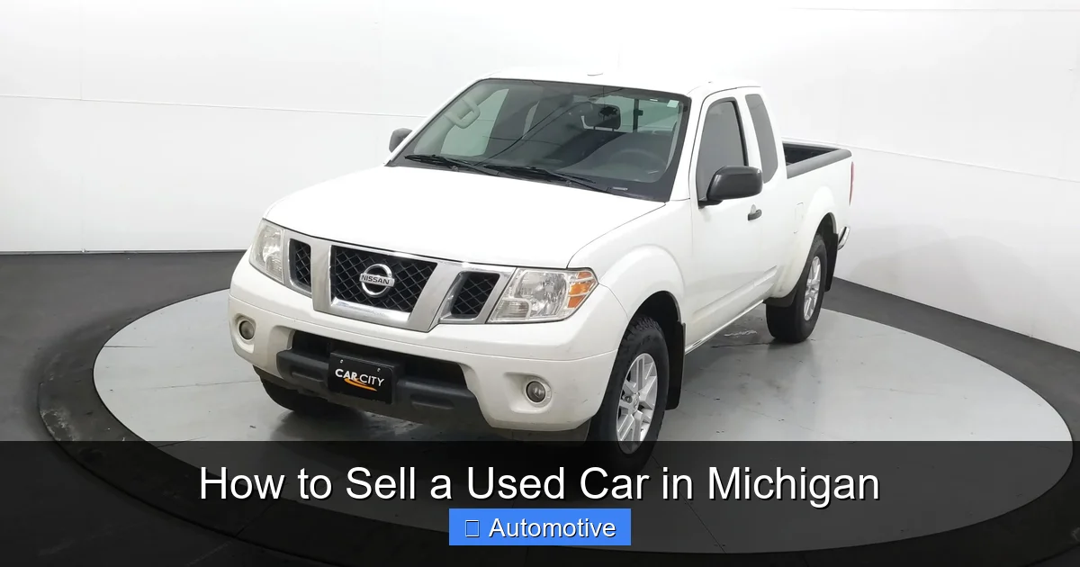 How to Sell a Used Car in Michigan