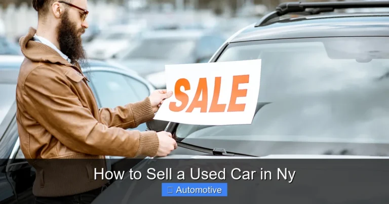How to Sell a Used Car in Ny