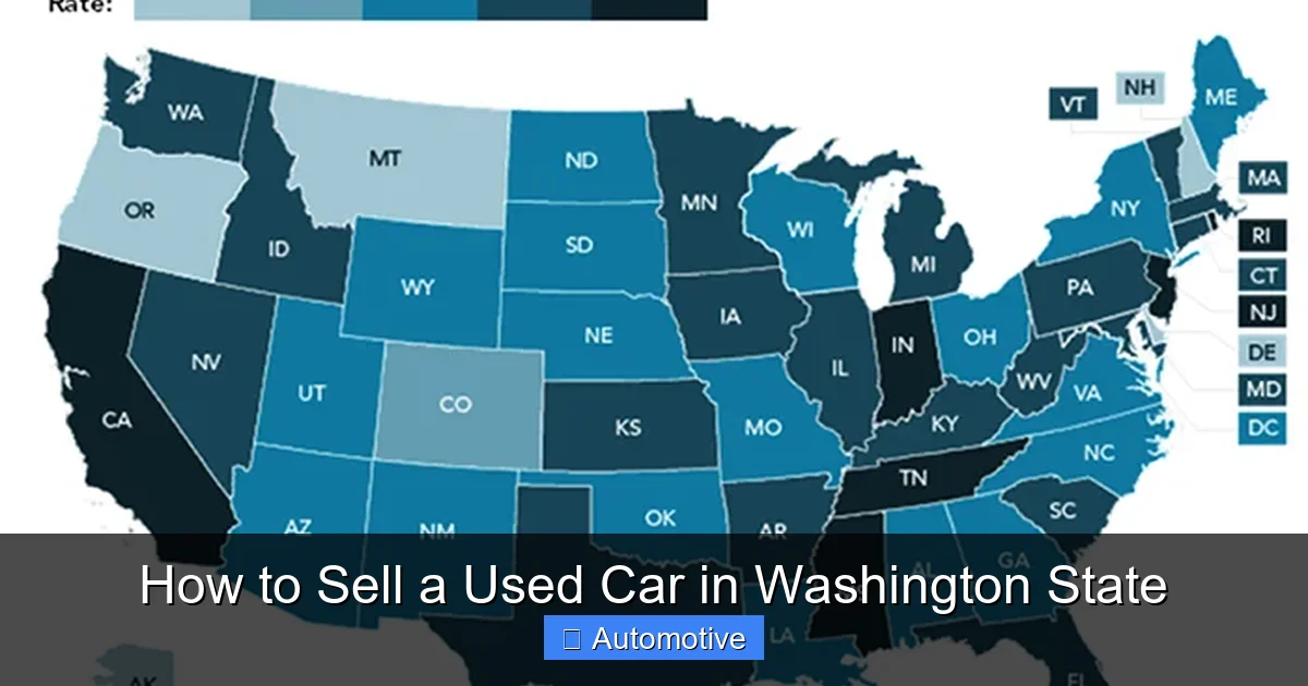 How to Sell a Used Car in Washington State