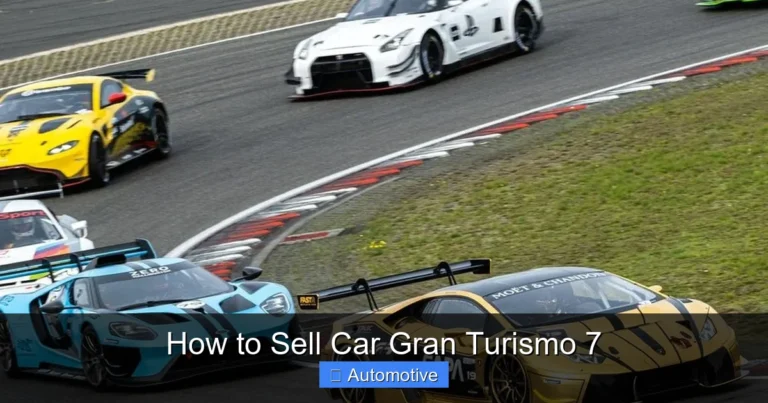 How to Sell Car Gran Turismo 7