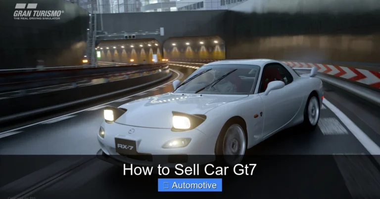 How to Sell Car Gt7