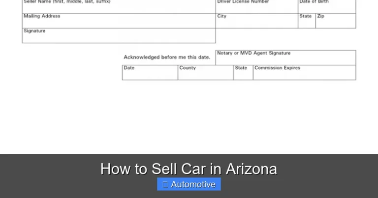 How to Sell Car in Arizona