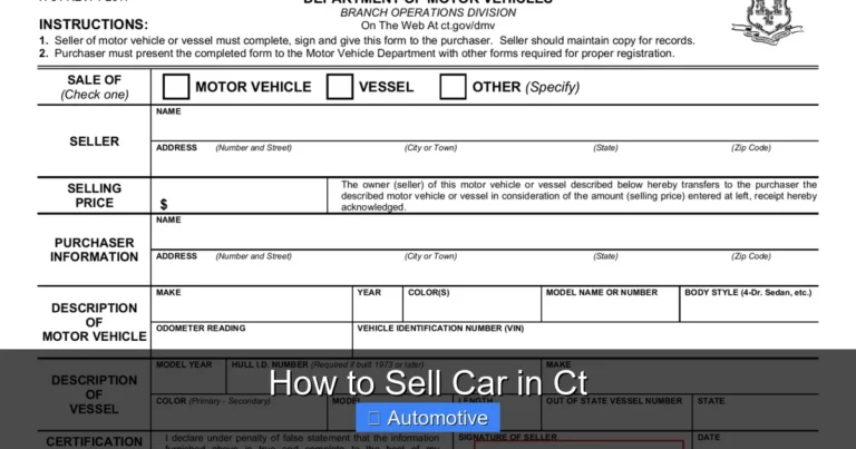 How to Sell Car in Ct