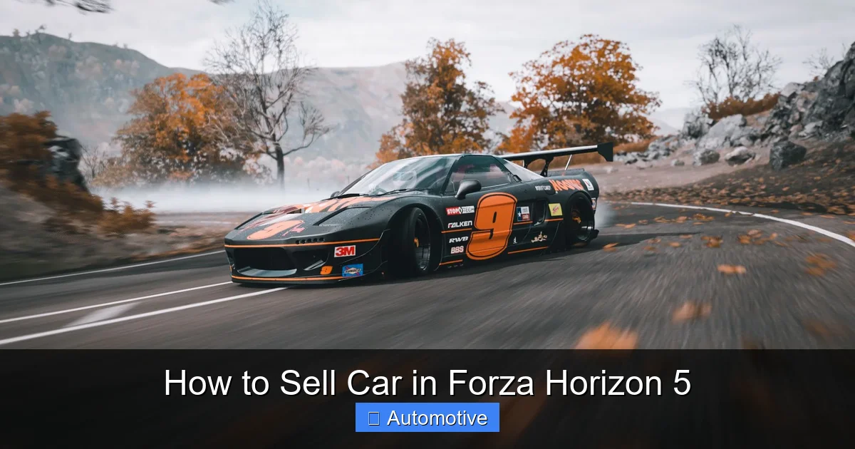 How to Sell Car in Forza Horizon 5