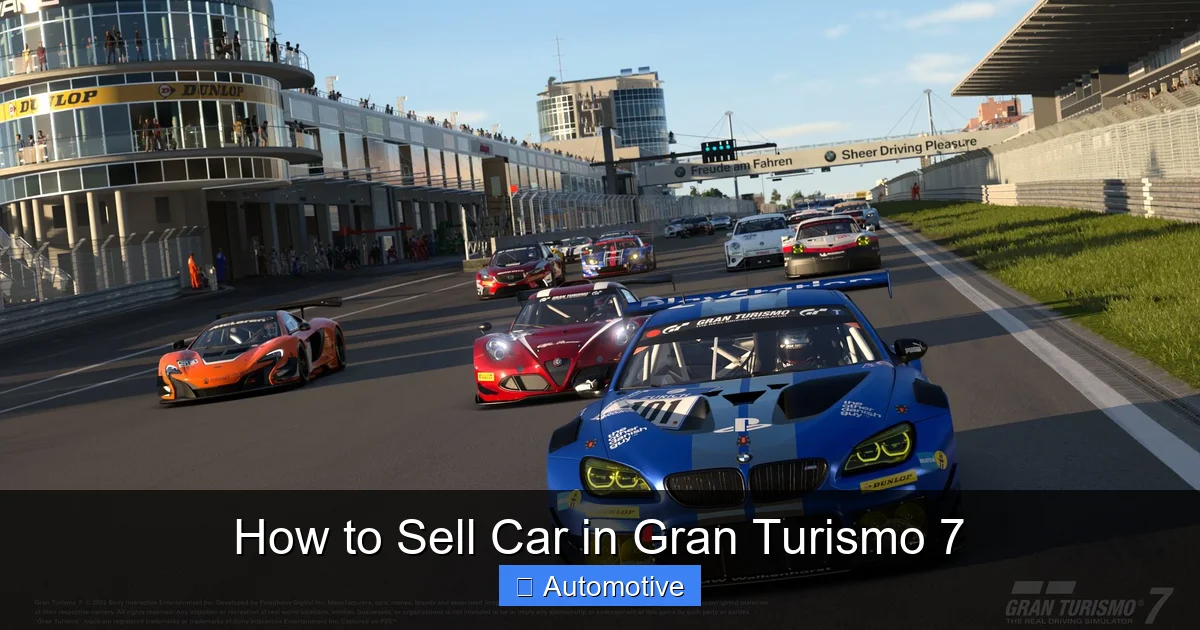 How to Sell Car in Gran Turismo 7