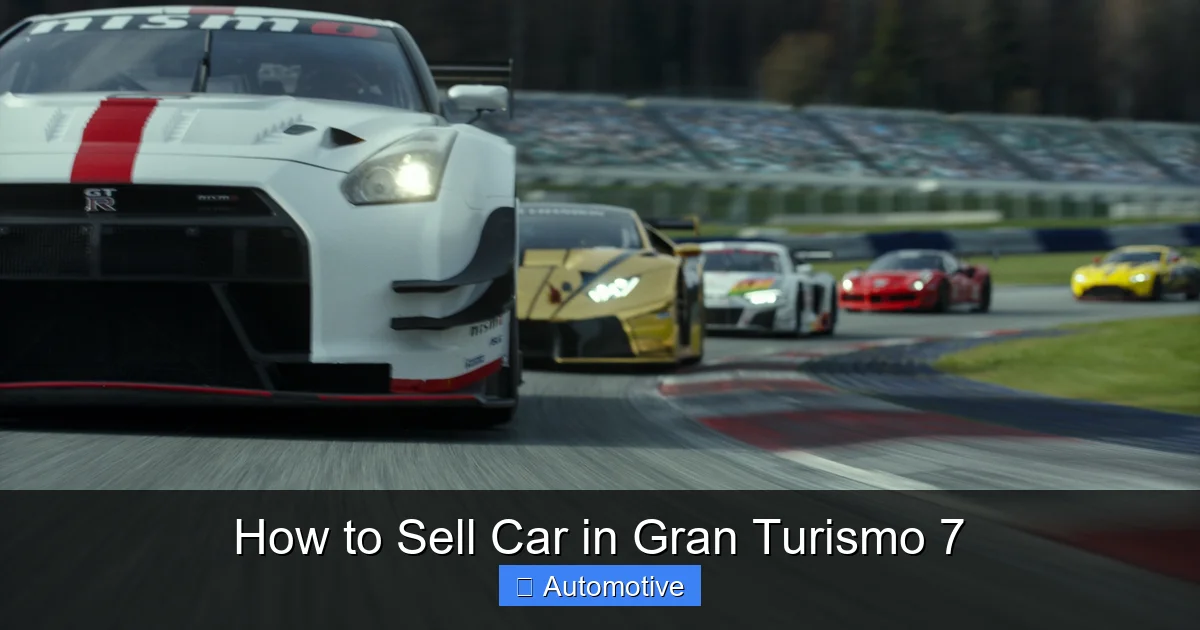 How to Sell Car in Gran Turismo 7