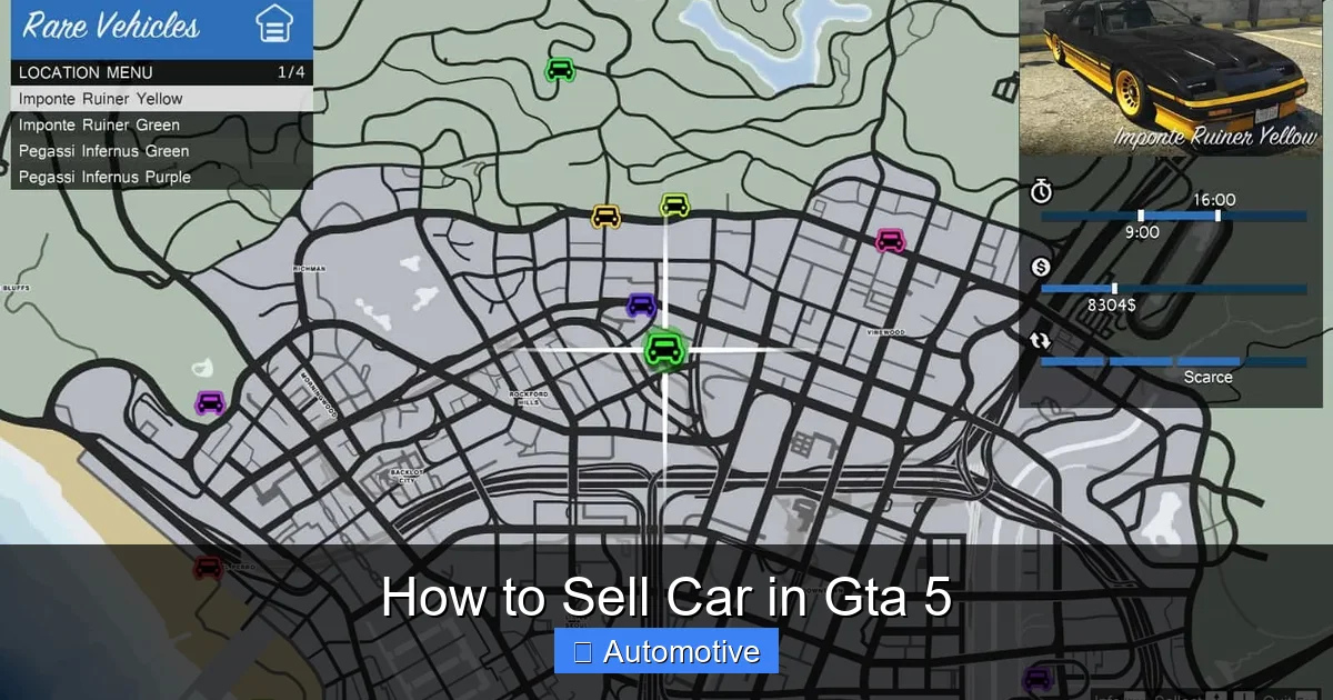 How to Sell Car in Gta 5