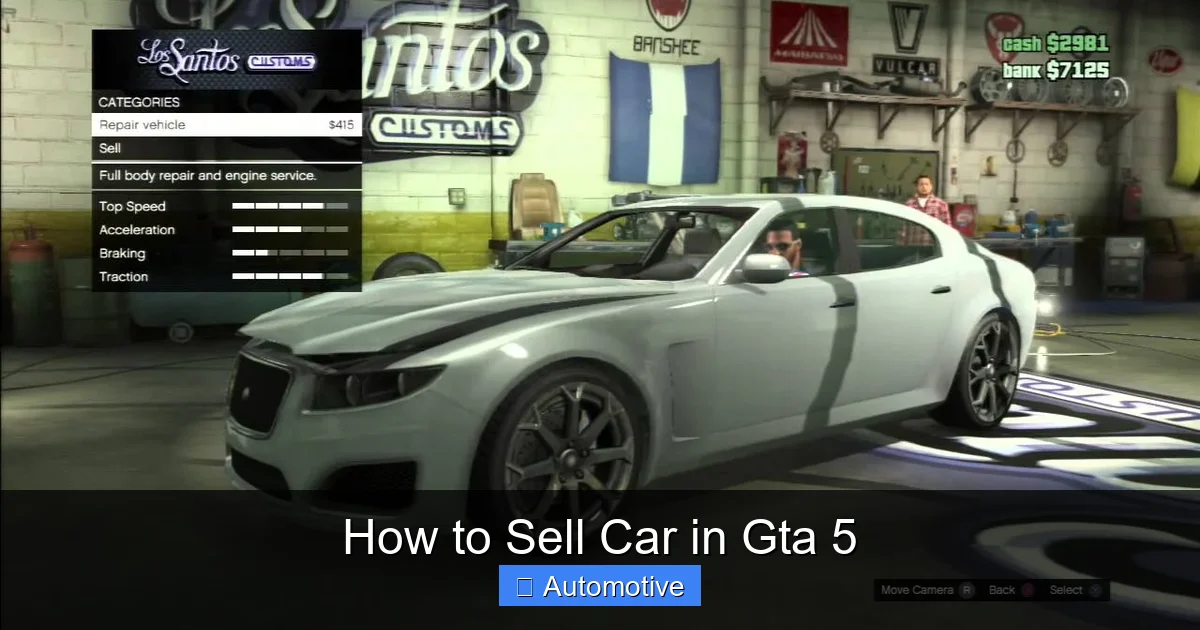How to Sell Car in Gta 5