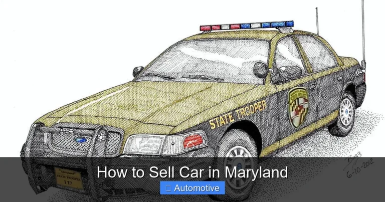How to Sell Car in Maryland