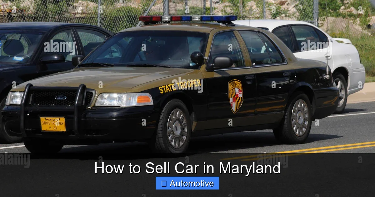 How to Sell Car in Maryland