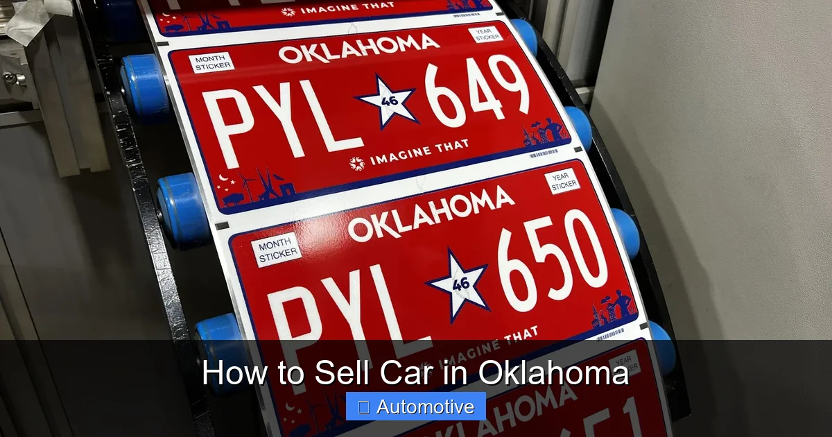 How to Sell Car in Oklahoma