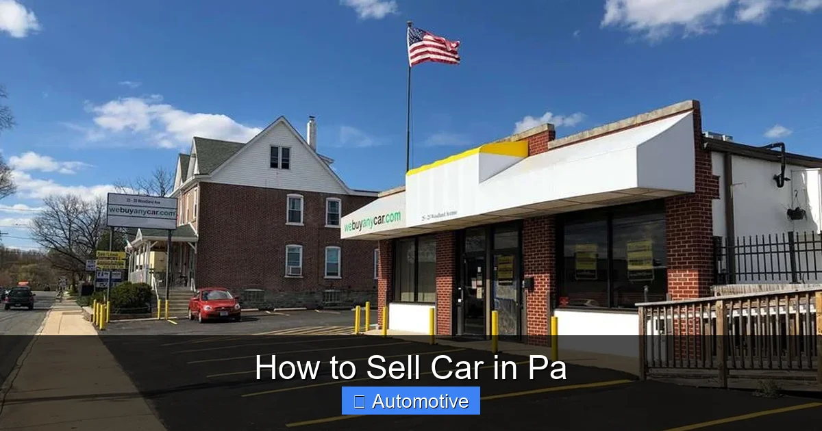 How to Sell Car in Pa