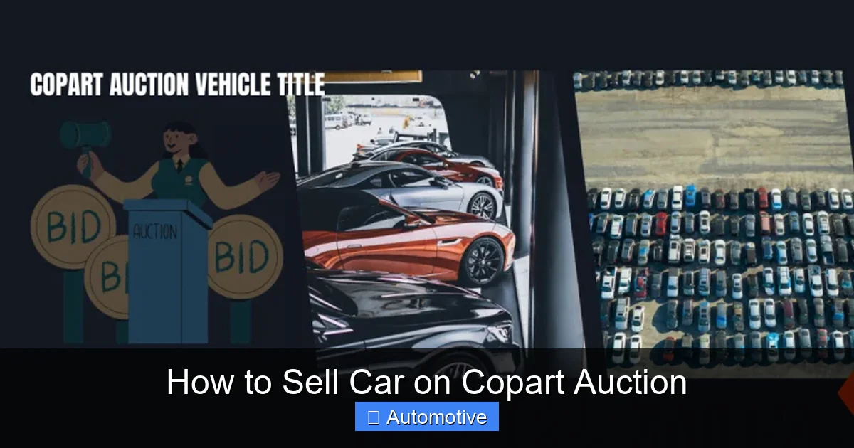 How to Sell Car on Copart Auction