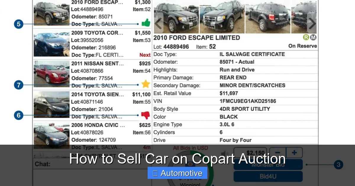 How to Sell Car on Copart Auction